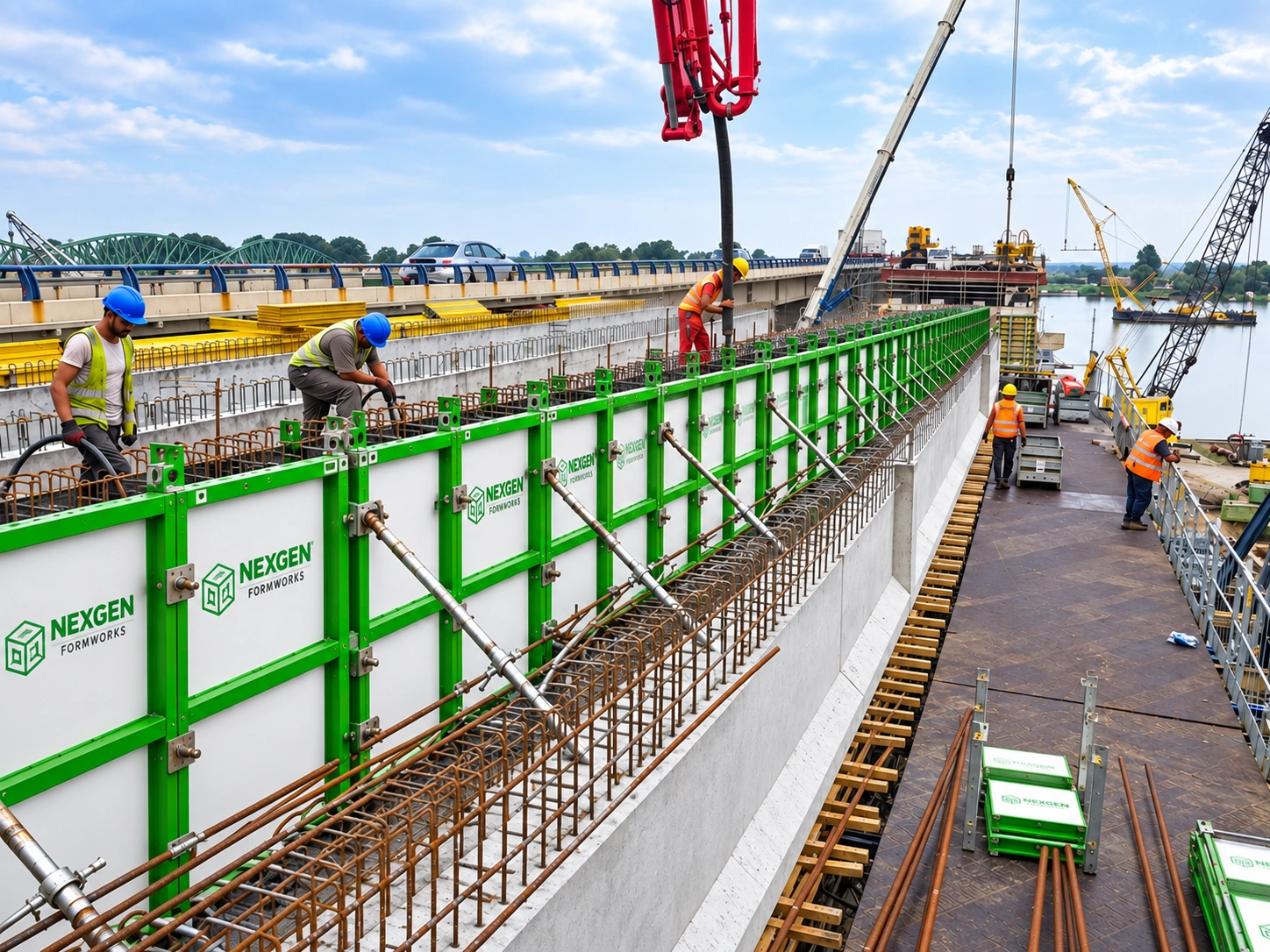 Bridge formwork installation