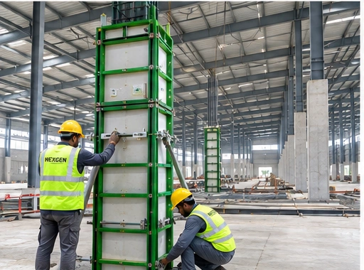 Industrial construction formwork