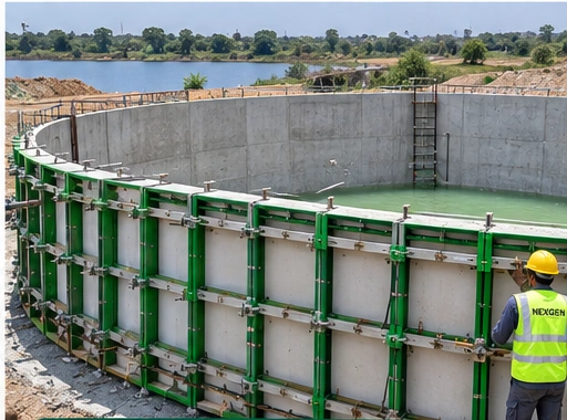 Water structure formwork installation